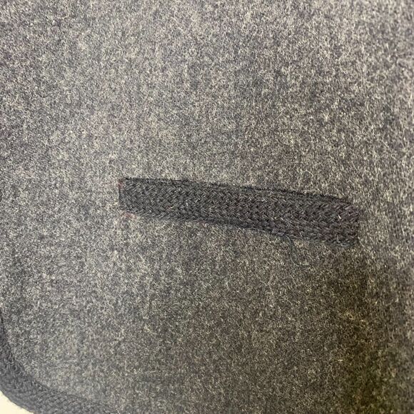 VTG Liz Clairborne Womens Dark Gray Wool Blazer Size 8 Trim - Picture 5 of 11